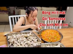 Bông mất 10 giờ làm món Samoussa tặng sinh Nhật, đưa Aimée đi mua đồ cho sinh Nhật con, Mai le