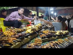 The Best Collection Food Market In Cambodia​ - Foods Selling On Walk Street & More Food In Market
