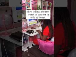 How i film months worth of content in 24 hours as a crafter