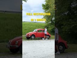 VW Beetle restoration! Full Video on my Channel #car #restoration #vwbeetle #vwkäfer #fusca
