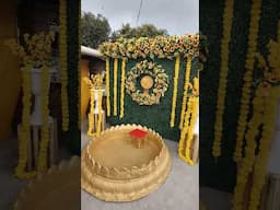 Beautiful simple Haldi Decoration