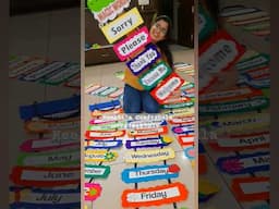 Classroom Wall Hanging #Classroomhangings #classroomdecor #schooldecorationideas schoolde