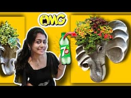 "DIY Elephant Planter from Waste - Cute & Easy Home Garden Decor ideas!"