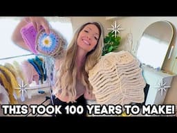 I crocheted for 24hrs ✦ this is what i made ... (24 HOUR CROCHET CHALLENGE)