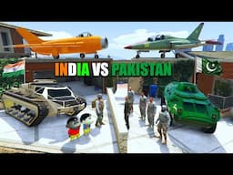 Franklin Join Indian Army For Save Indian From Pakistan in GTA5 (Army Training) | INDIAN VS PAKISTAN