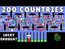 Luck of the Fall Marble Race with 200 Countries