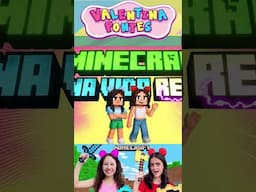 Valentina e Maria Clara brincam de MINECRAFT da vida real e Regras de Conduta 01