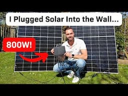 800W Balcony Solar System - Plug and Play Microinverter with Socket