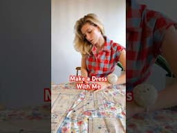 Sew a dress with me🧚‍♀️1960s vintage sewing pattern✨ #sew #sewing #sewingtutorial #handmade #style