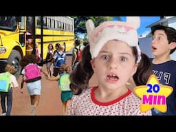 Julinha em seu primeiro dia de AULA aprende a se organizar e Regras de Conduta | Mimi Julinha