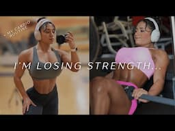the reality of bodybuilding prep | my insane cardio routine & losing strength 😓