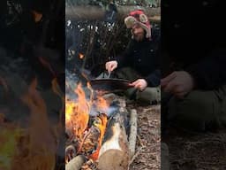 Surviving -18°C in a Primitive Bushcraft Shelter