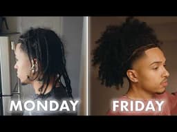 Self Care Transformation (Box Braids to Twistout + Full Wash Routine)