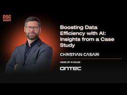 Boosting Data Efficiency with AI: Insights from a Case Study | Christian Casari | DSC EUROPE 24