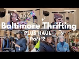 Baltimore Thrift Vlog Pt. 2 | Thrift Haul, Great Finds & a Hidden Gem Vintage Boutique!