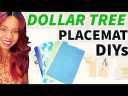 You Won’t Believe These DIY Home Decor Hacks Using Dollar Tree Placemats! #dollartreediy