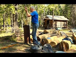 Surviving an Early May Heatwave-Martin's Old Off Grid Log Cabin#304
