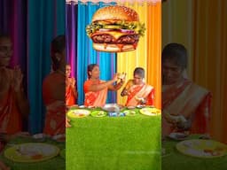 Burger🍔 Eating Challenge #shortsvideo #funny #challenge