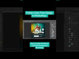 Father’s Day Flyer Design (Timelapse) #shorts
