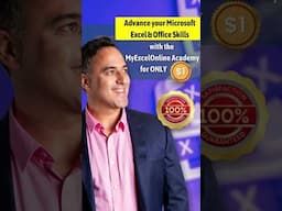 Master Excel for just $1! https://join.myexcelonline.com/one-dollar-trial-launch/