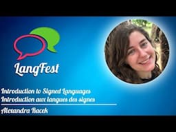 Presentation - Alexandra Racek - Introduction to Signed Languages