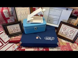 Flosstube #406 - Potoky giveaway winner, samplers, progress on hexie needle case and new threads