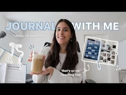 journal with me 📖 let’s pretend we're on a journaling + coffee date