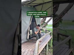 Comparing a rustic, mid-range, and luxury safari camp in the Okavango Delta, Botswana