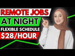 20 Easy Remote Jobs You Can Do At Night (Entry Level, Hiring Now) Work From Home 2025