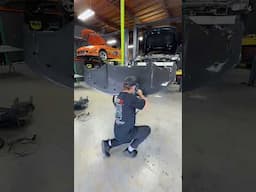Building a Nissan R35 GT-R (front lip install)