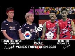 FINAL KANG M H/KI D J (KOR) vs CHIU /WANG (TPE) [MD] YONEX Taipei Open 2025 Badminton
