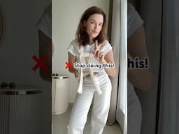 I wish I knew this sooner! #stylingtips #stylinghacks #fashionshorts
