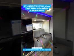 RV LIQUIDATION SALE: #ForestRiver #AlphaWolf 23LDE Rear Kitchen #TravelTrailer #couplescoach #rvlife