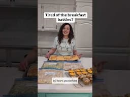 One Month of Breakfasts in 2 Hours #freezermeals101 #mealprep