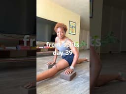 day 39 of getting my front splits #splitschallenge #frontsplits #flexibilitychallenge