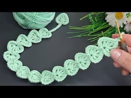 Easy Crochet Knit Bandana Making🧶#crochet #knitting #diy #keşfet #handmade