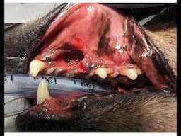 K9 Dental Detailed look at how Extraction. Noah's Ark Vets Hucking Kent 01622291510