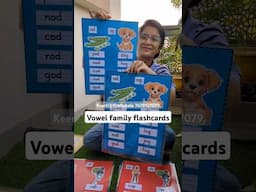 Vowel Family laminated Flashcards #phonics #phonicscraft #flashcards #vowels