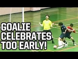 Premature celebration has the goalie looking ridiculous | Things You Missed