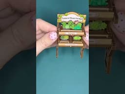 Miniature succulent display #dollhouseminiatures #diy #miniature