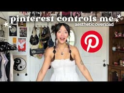 PINTEREST CONTROLS ME FOR A DAY! shopping, beauty, cooking, & more