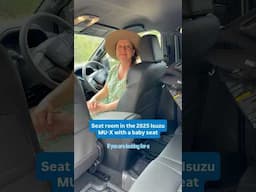 Wondering how much seat room there is in the 2025 Isuzu MU-X? Watch to find out the answer!