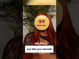 apparently I bite my toenails?? #assumptions #shortsfeed #shorts