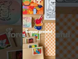 Let’s pack May’s happy mail! ☕️🥞 #snailmail #happymail #coloringpages #sticker