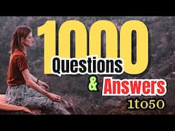 1000 Questions and Answers || Daily English Conversation | to improve your English skills