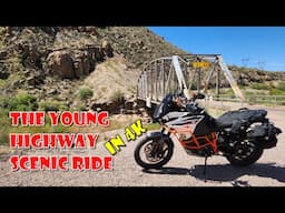Young Highway Scenic Arizona Adventure Motorcycle Ride 4K KTM 1090 Adventure R