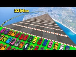 GTA V Online: (99,9999%) MEGA DESCIDA com rampas muito difícil no GTA 5!