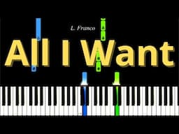 All I Want Kodaline Easy Piano Tutorial