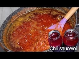 How to make the best Garlic Chili sauce and Oil.  Vegetarian/ Vegan shito.  Perfect spicy oil spray