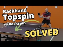 Struggle with backhand topspin vs backspin? Try these tips...